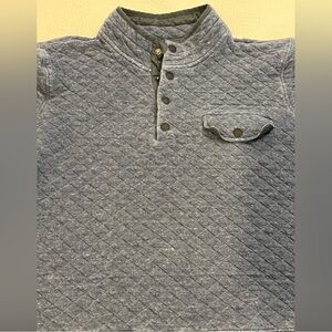 Faherty Epic Quilted Blue Pullover